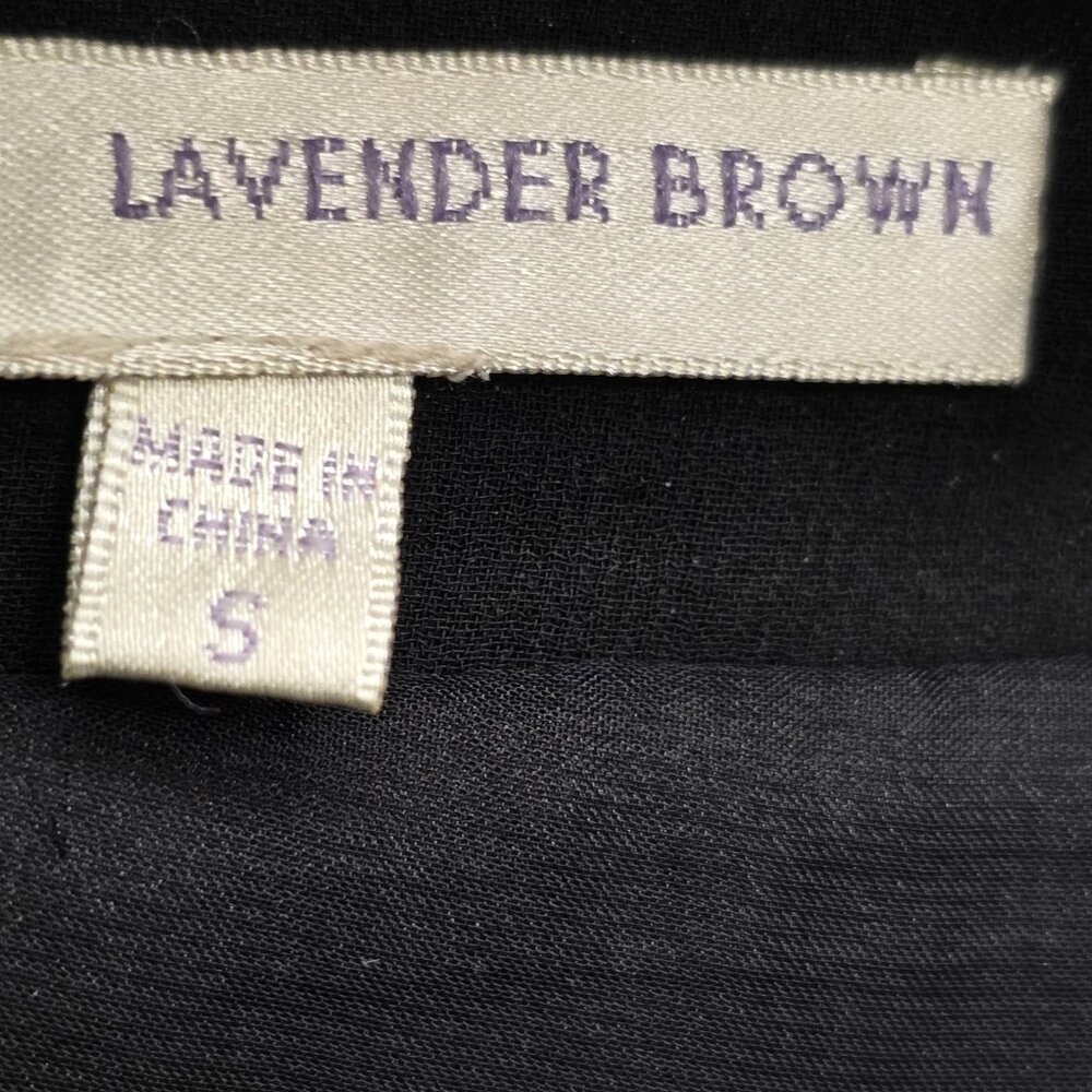 Lavender Brown Black Shear Hi-low Pleated Skirt Women's Size Small - Picture 9 of 11